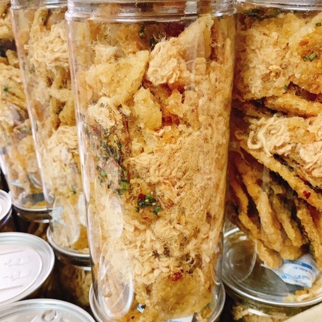 Cơm cháy lắc Chà Bông 300g BepMom đồ ăn vặt Sài Gòn vừa ngon vừa rẻ