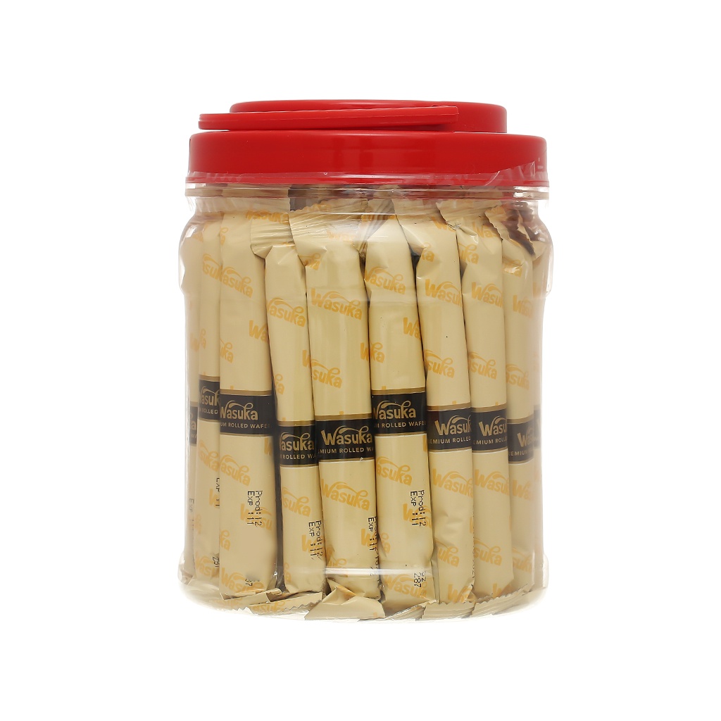 Bánh Quế Wasuka Premium Rolled Wafer Vị Vani (Hủ 45 cây x 12g) | BigBuy360 - bigbuy360.vn