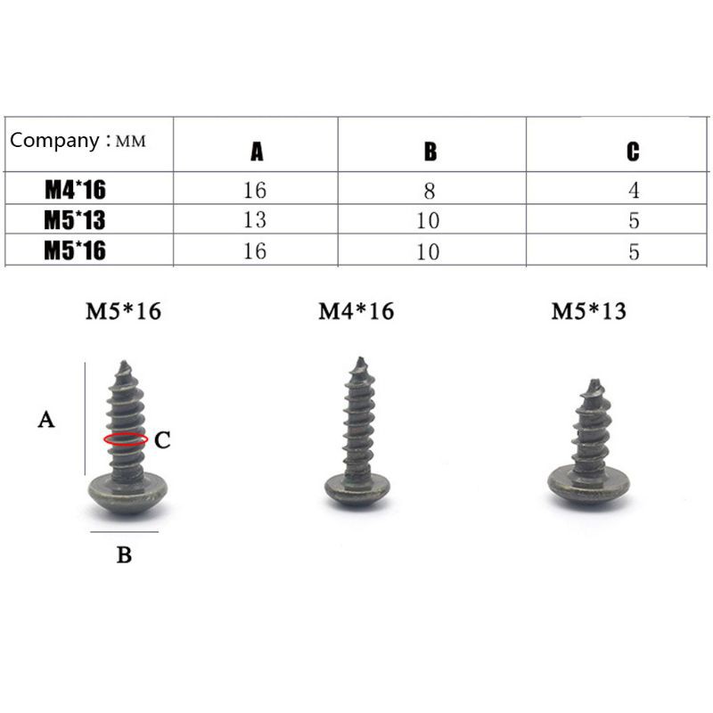 Ốc Vít Kim Loại Hình Chữ U M4 / M5