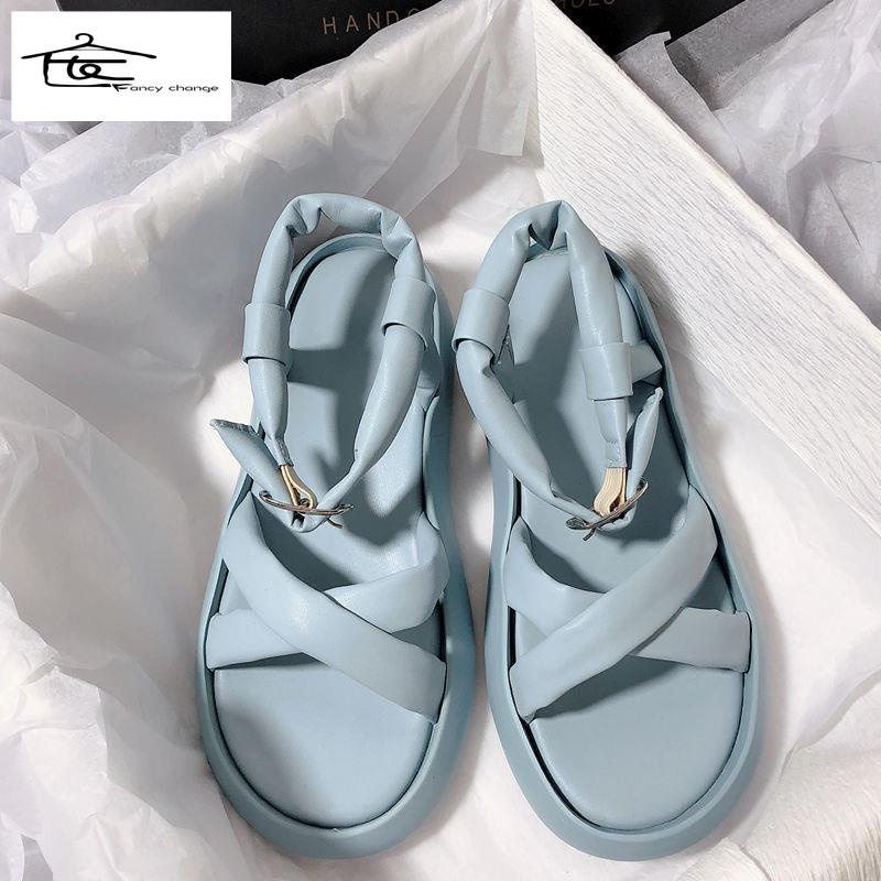 Giày Sandal Mùa Hè Đế Dày Phong Cách Thời Trang Hàn Quốc 2022