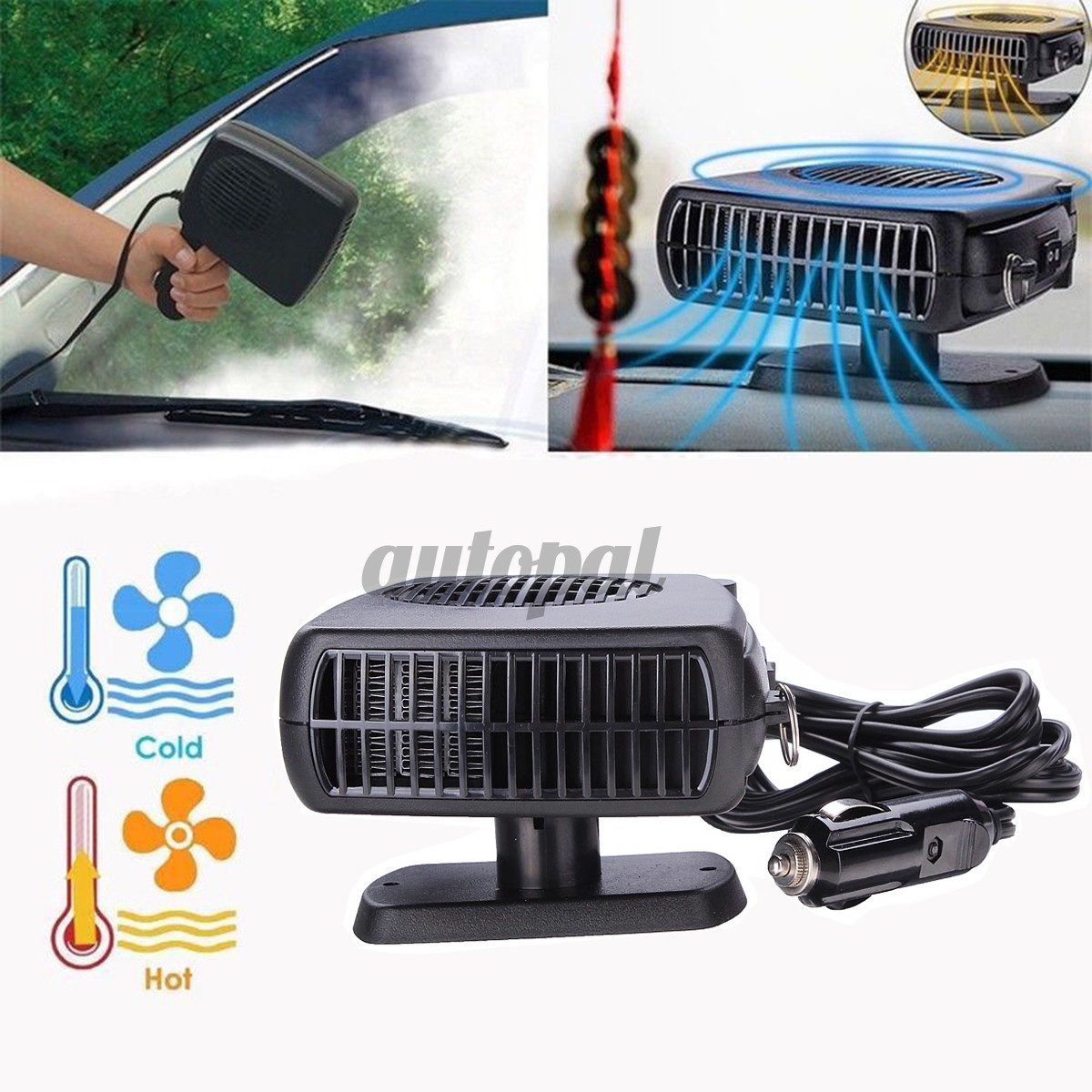 Quạt Làm Mát Bằng Gốm Cho Xe Hơi 12v 150w