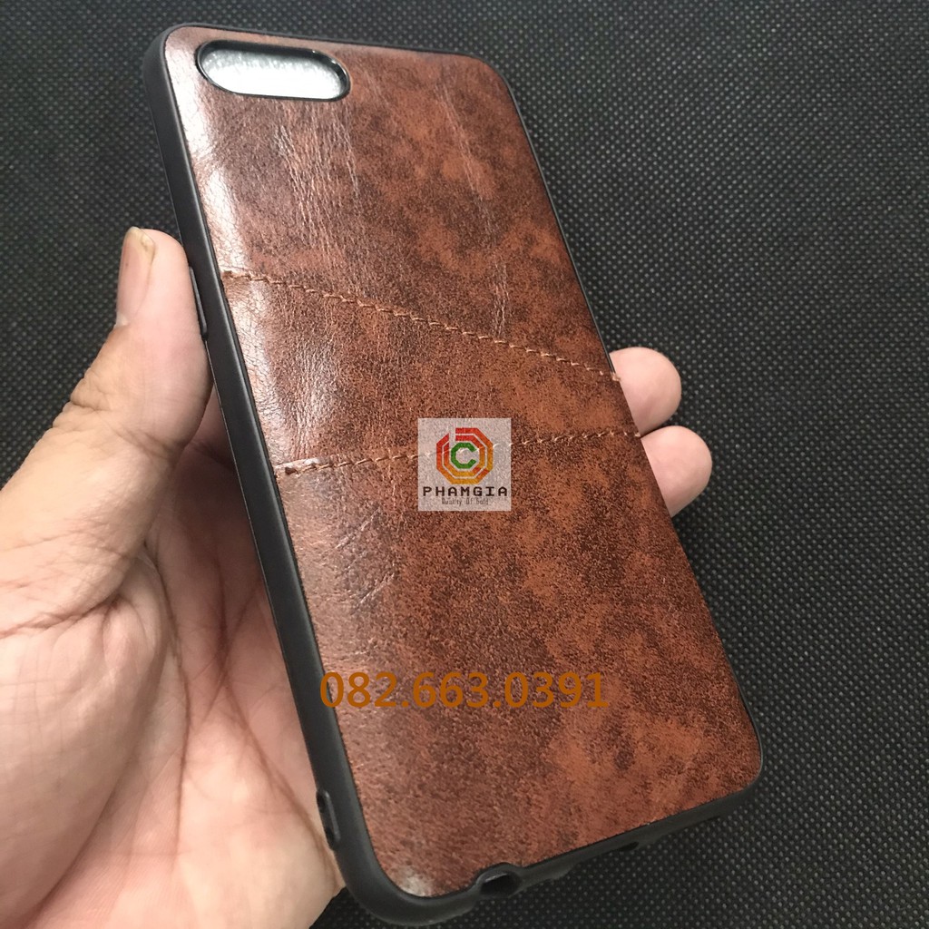 Ốp lưng da Realme C2/ Oppo A1K chất liệu da siêu mịn