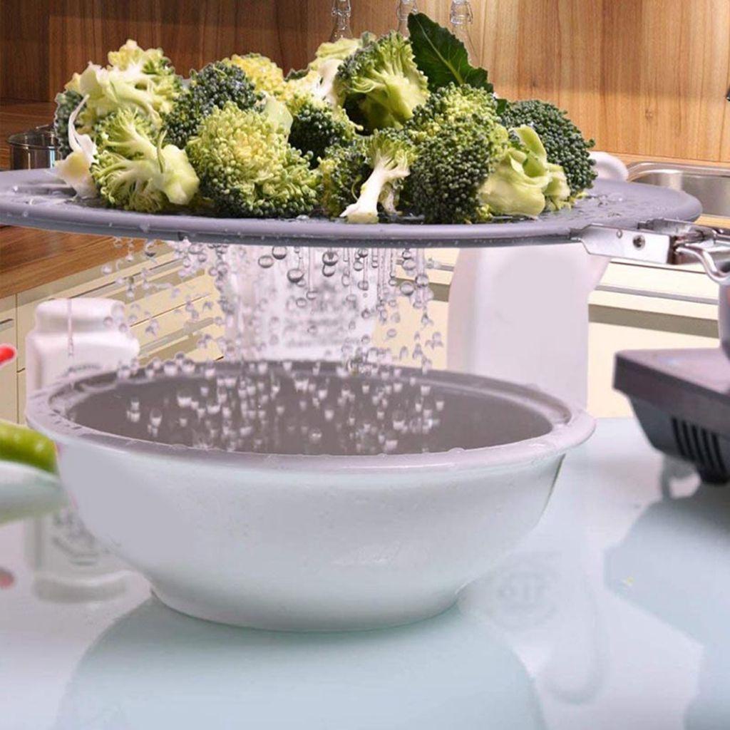 JARRED Tấm Silicone Tròn Chắn Bắn Dầu Đa Năng An Toàn Thực Phẩm