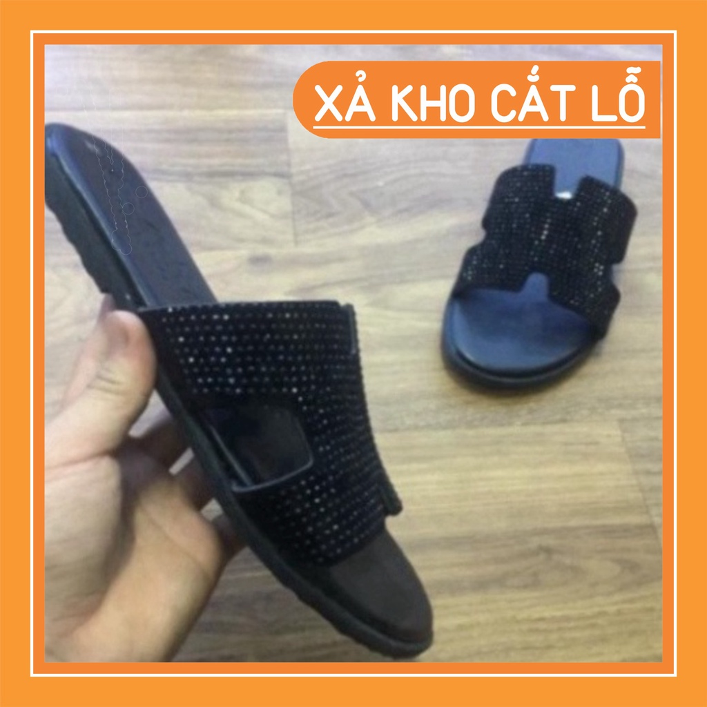 Dép HM Đính Đá Cực Sang, Dép Lê Nam Nữ Chữ H Thời Trang Cao Cấp Hottrend 2022 1995 ADAM