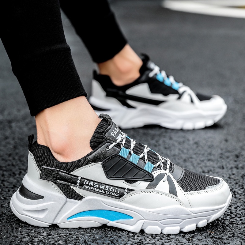Giày thể thao nam sneaker phong cách trẻ trung năng động, thiết kế độc đáo, đế cao su tăng chiều cao - Mã sản phẩm: Q91