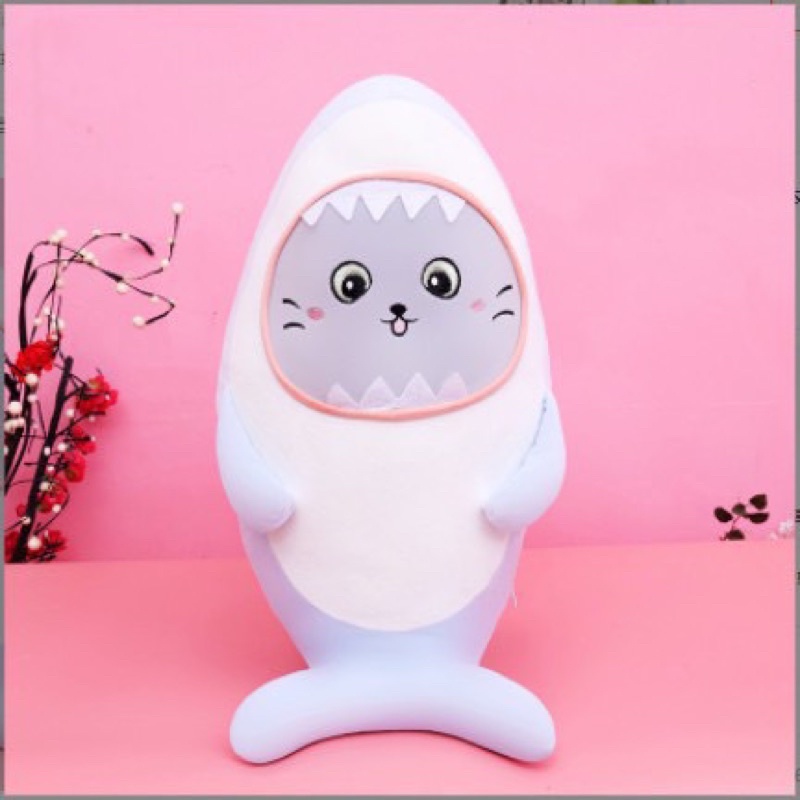 Cá Mập Bông - Thú Bông Cá Mập Mặt Mèo Cosplay - Xưởng Gấu Bông Việt Nam