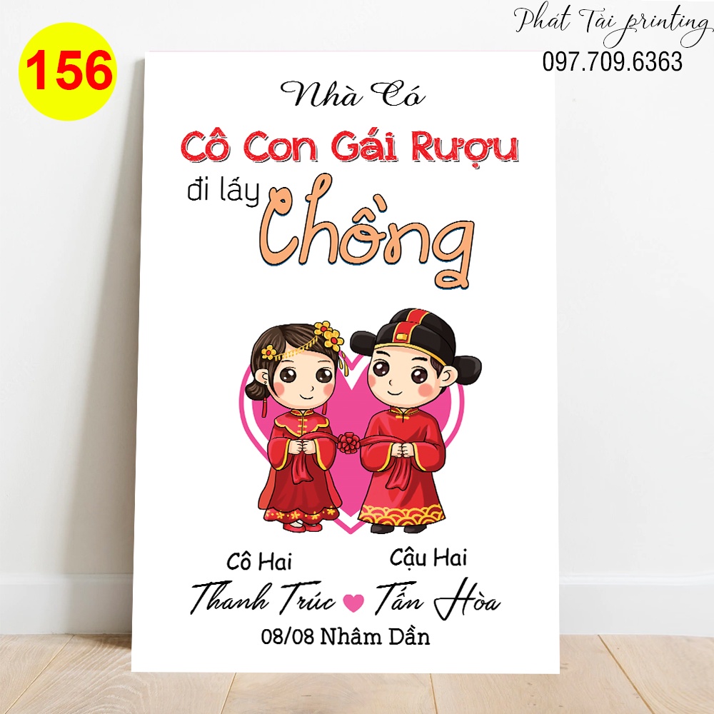 MS 156 - Bảng Welcome trang trí đám cưới