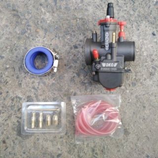 [Siêu rẻ] Bình xăng Oko ga dẹp 28mm gắn xe độ trái 57 đến pô xăng lửa đầy đủ phụ kiện dễ dàng canh chỉnh