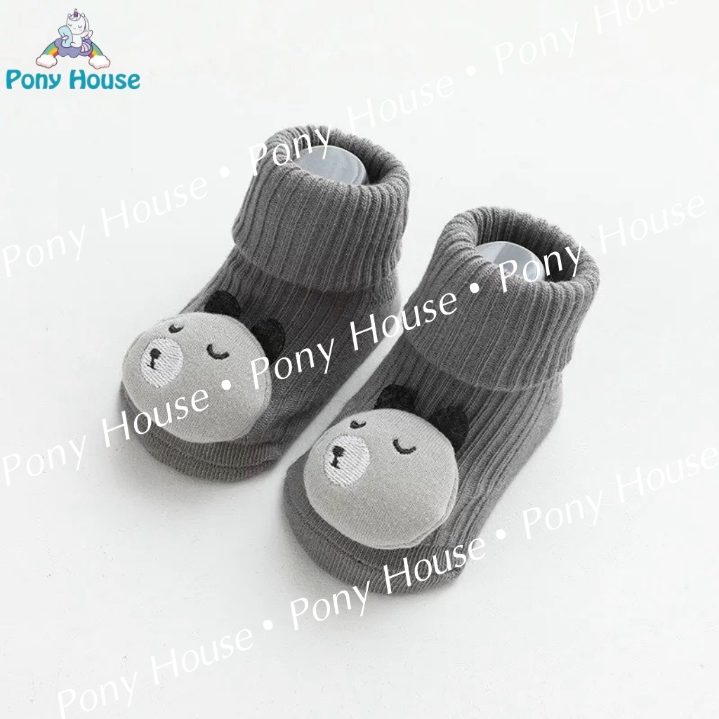 Tất Len Cao Cổ Hình Thú Ngộ Nghĩnh Siêu Co Giãn, Mềm Mịn Cho Bé Trai, Bé Gái Sơ Sinh