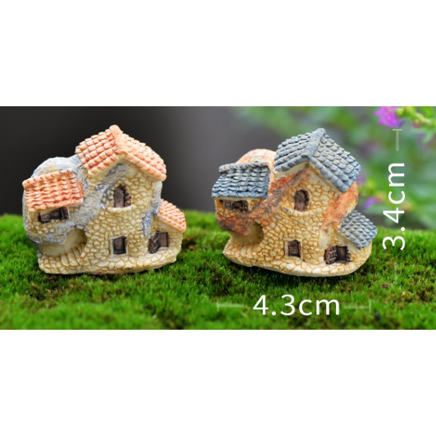 Phụ kiện tiểu cảnh giá rẻ_NH81_Nhà mái rơm