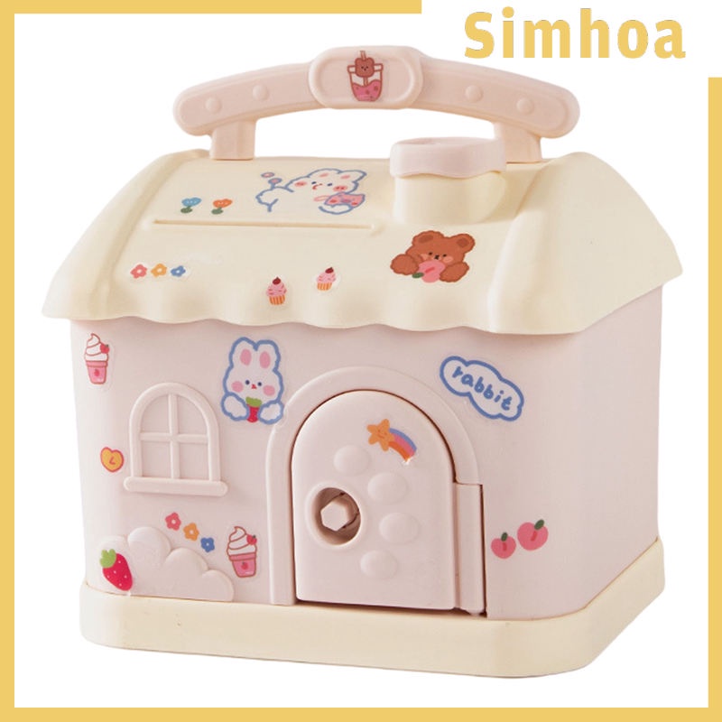 Hộp Đựng Tiền Tiết Kiệm Có Khóa Di Động Để Bàn Trang Trí Cho Trẻ Em