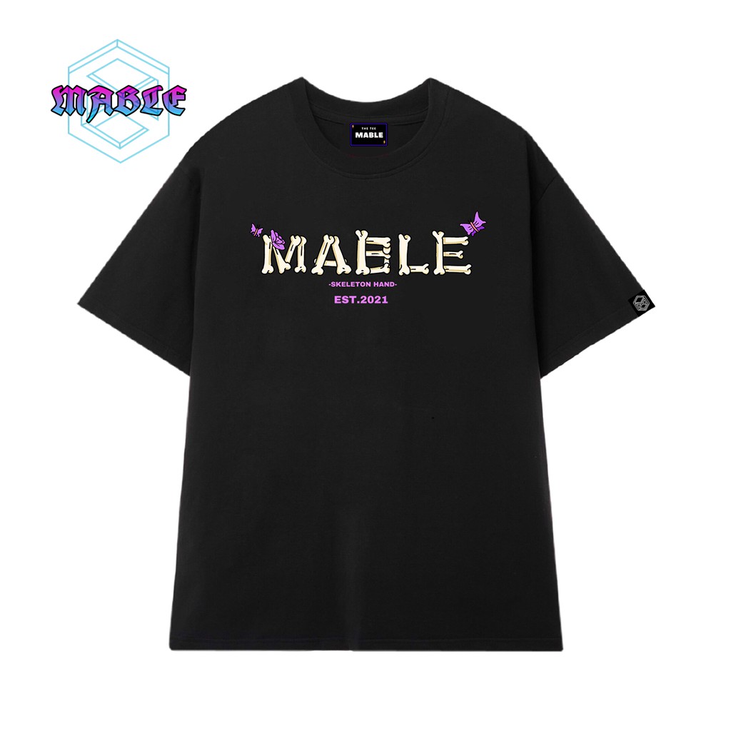 Áo Thun Unisex MABLE SKELETON HAND - White , Black | BigBuy360 - bigbuy360.vn