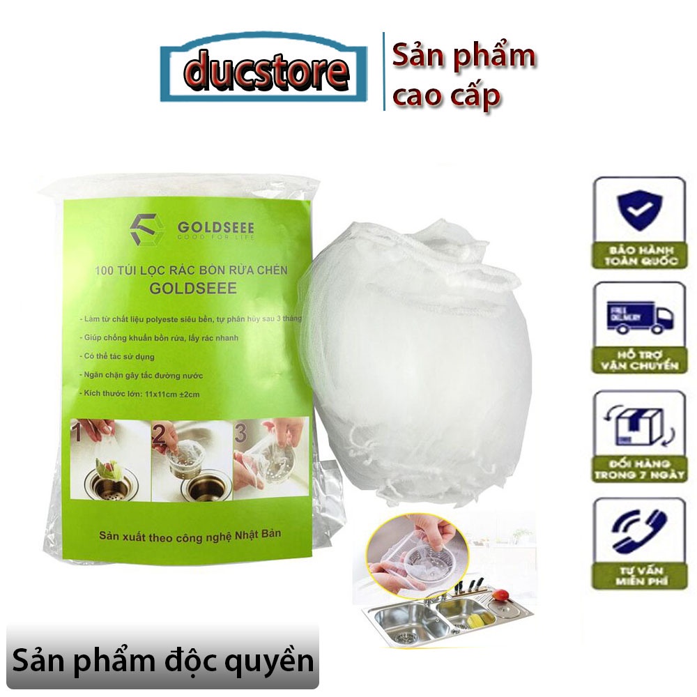 Combo 400 túi lọc rác,bồn rửa chén cao cấp chun co giãn tốt Gelife do ducstore PP