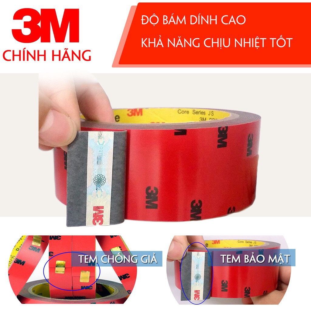 3 Mét Băng Keo Cường Lực 3M Chính Hãng 60mm