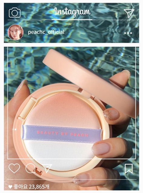 🎉🎉SALE SALE🎉🎉 Phấn Nước Dưỡng Ẩm Cho Lớp Nền Trong Veo Hoàn Hảo Peach C Honey Glow Cover Cushion SPF50+/PA+++ 15g | BigBuy360 - bigbuy360.vn