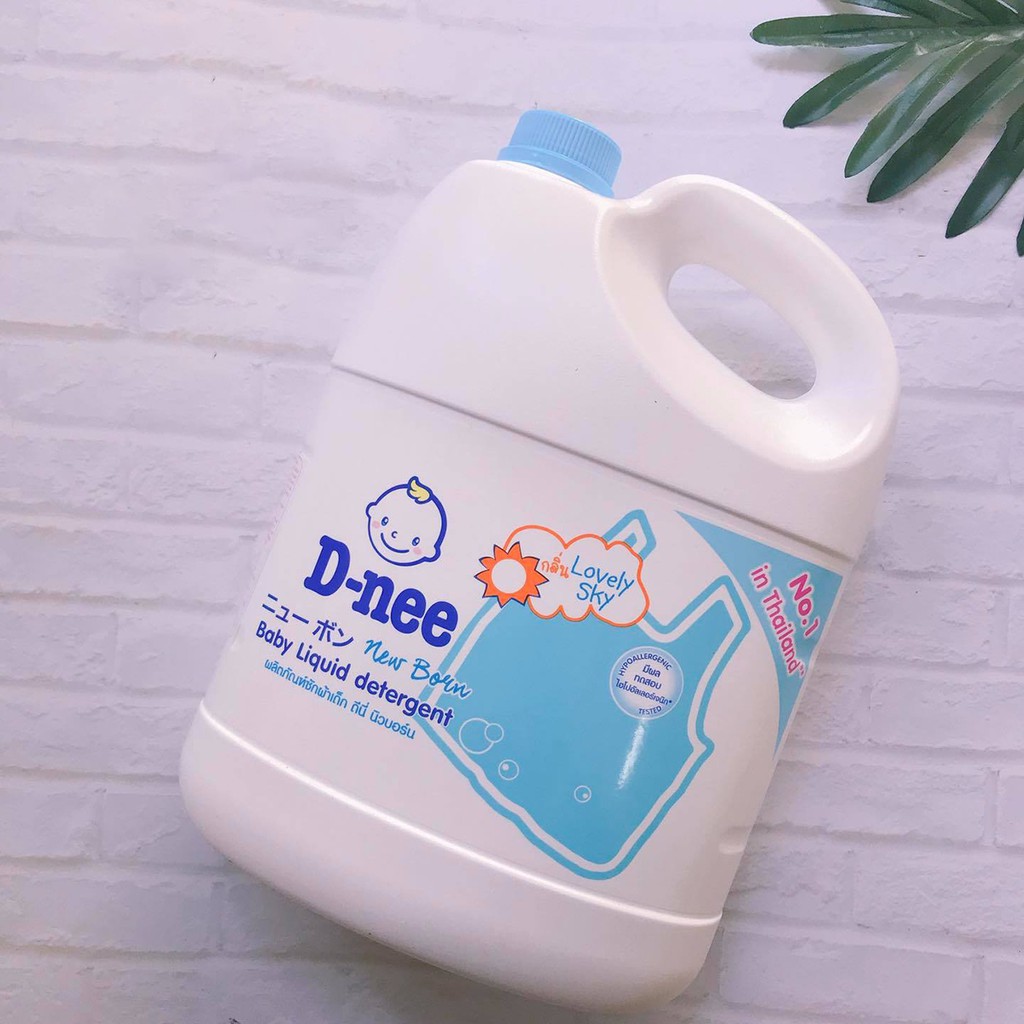 [TEM ĐẠI THỊNH] Nước Giặt Xả Quần Áo Cho Trẻ Em Dnee Thái Lan - D-nee Chai Lớn 3000ml - 8851989060057