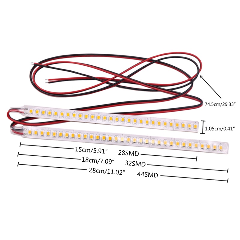 2 Dây Đèn LED Tín Hiệu Xi Nhan Cho Gương Chiếu Hậu Xe Hơi