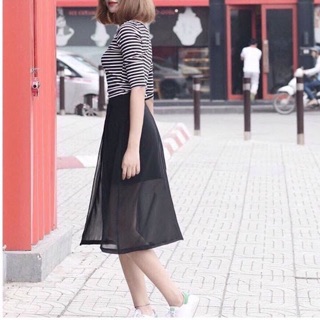 Chân Váy xẻ tà (cv xe tà)(KÈM ẢNH THÂT)