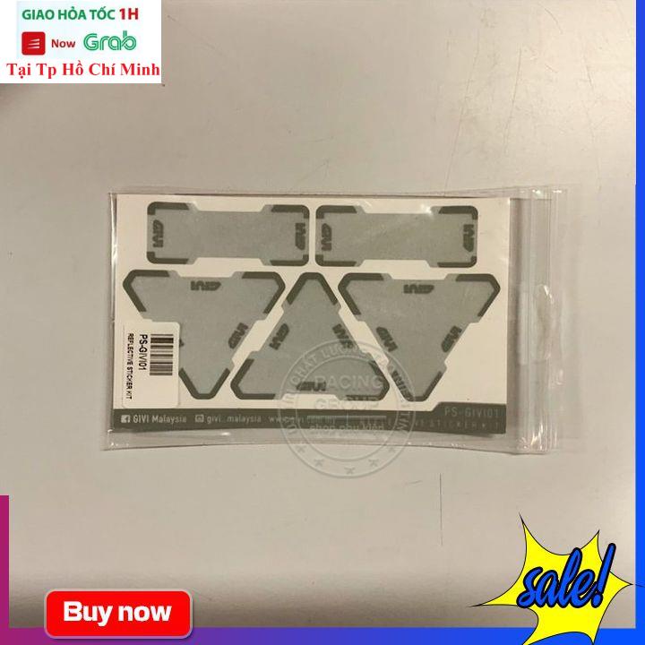 Bộ 5 Miếng Dán Phản Quang Givi Cho Xe Máy Cảnh Báo An Toàn
