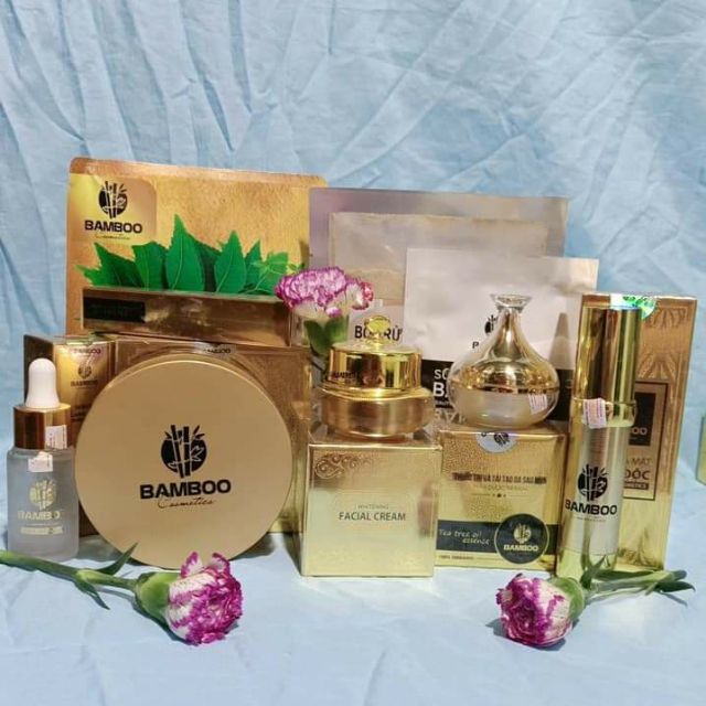 2 face lụa và 1 serum bamboo