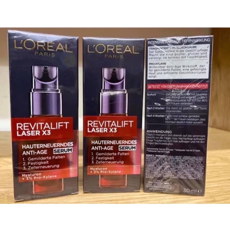 SERUM LOREAL REVITALIFT LASER X3 - CHỐNG LÃO HOÁ - TRẺ HOÁ LÀN DA