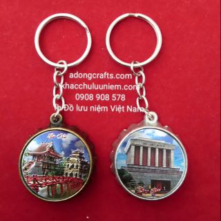 Móc khóa nắp chai khui nắp chai hình phong cảnh địa danh Việt Nam