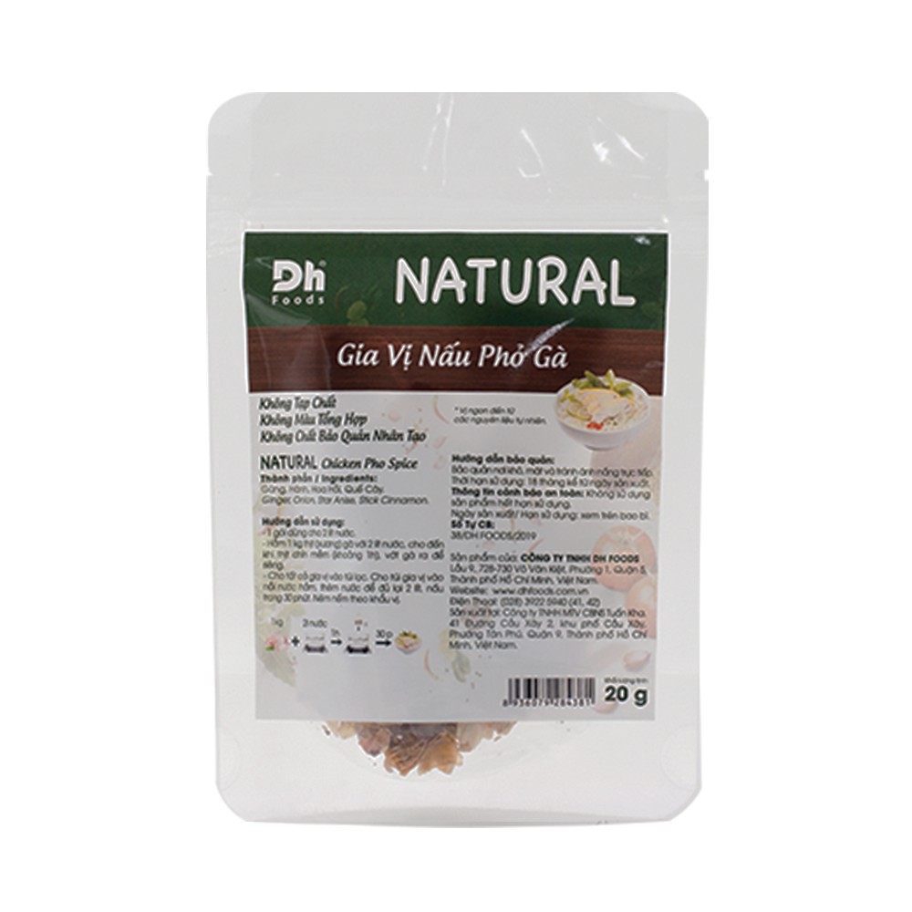 Natural Gia Vị Nấu Phở Gà DH FOODS 20g