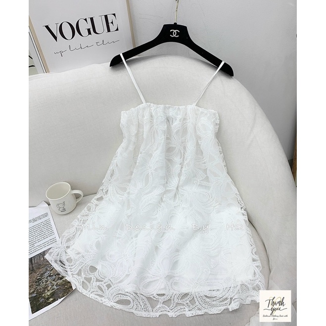 Váy ren babydoll 2 dây siêu xinh.
