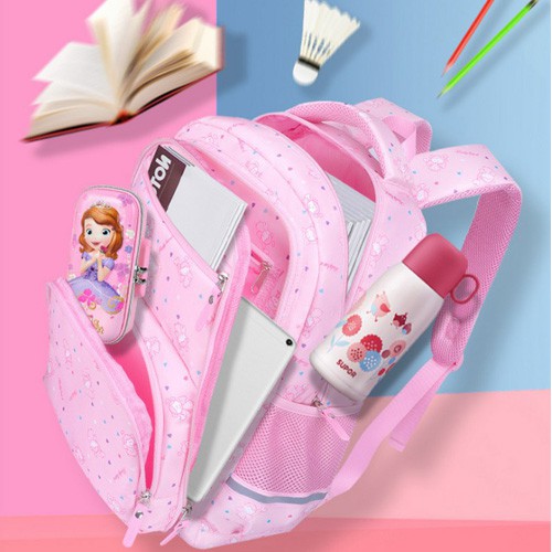 Balo bé gái siêu nhẹ, chống gù chống thấm 2 size BL63