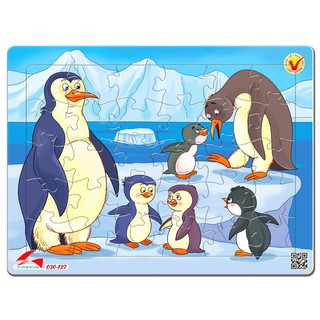 Tranh xếp hình phát triển trí tuệ cho bé tia sáng jigsaw puzzle 30 mảnh - chim cánh cụt - msp: 030-127