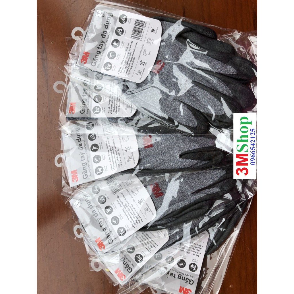 GĂNG TAY ĐA DỤNG 3M  SIZE L (Xám)