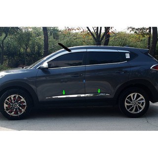 Nẹp sườn tucson 2019-2020 2021 inox xịn