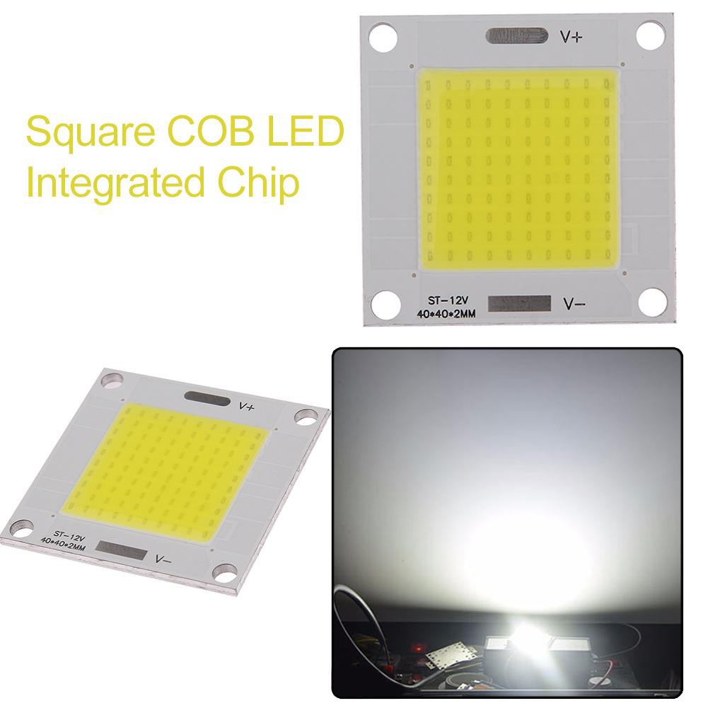 Chip đèn LED COB tích hợp tấm vuông 40x40mm 50W DC 12-14V hỗ trợ tự làm bóng đèn chất lượng cao