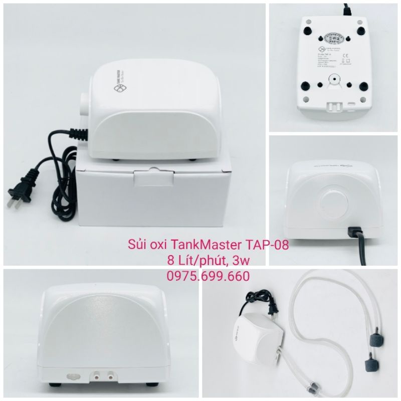 Máy sục khí/ máy sủi oxi bể cá siêu êm TankMaster TAP-16 và TAP-08