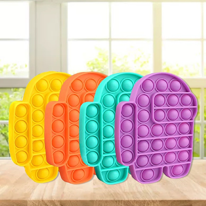 1 Đồ Chơi Bóp Bong Bóng Mềm Không BPA