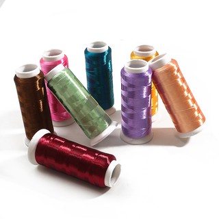 Cuộn Chỉ Thêu Lụa 11x5cm 1600m Nhiều Màu Sắc