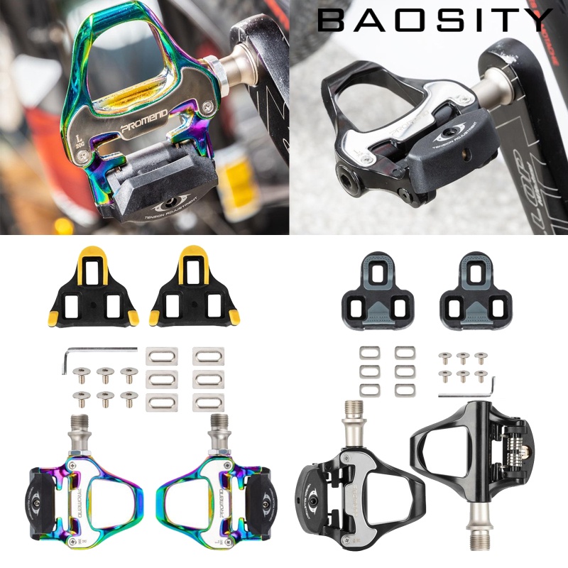 [BAOSITY]Road Bike Bicycle Pedal Cleats Set Clipless Pedals Cleat Bolts