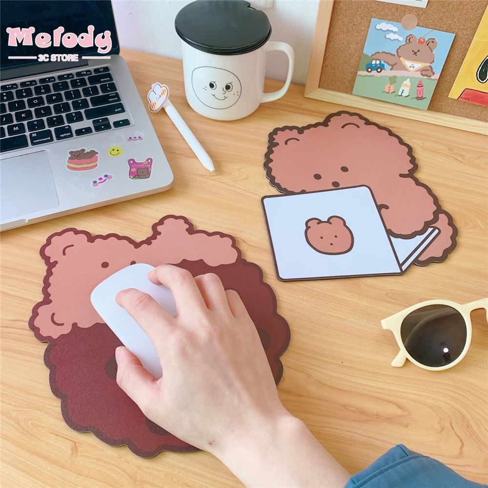 Tấm Lót Chuột Chơi Game Màu Trơn Hình Gấu Dễ Thương Màu Sắc | BigBuy360 - bigbuy360.vn