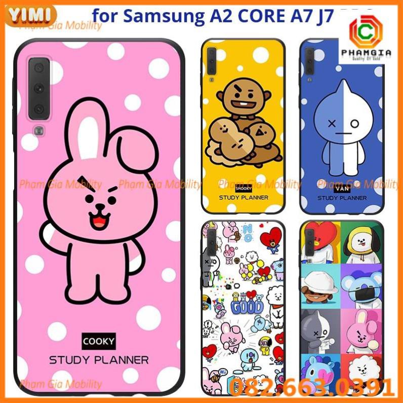 Ốp lưng hình ép kính chống bể đẹp SAMSUNG A01 2020 A2 CORE J7Pro J7+ A6 A6+ A7 A8 A8+ A8Star 2018