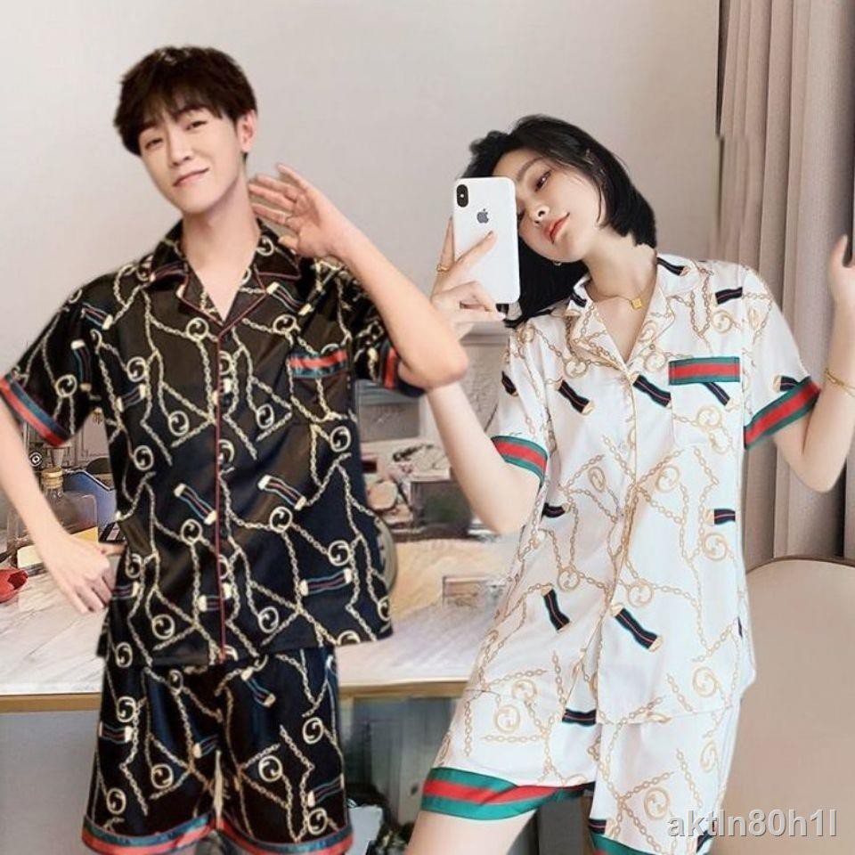 Bán hàng số 1 của shop bộ đồ ngủ pijama nữ lụa băng lạnh nam ngắn tay mỏng phục vụ tại nhàH