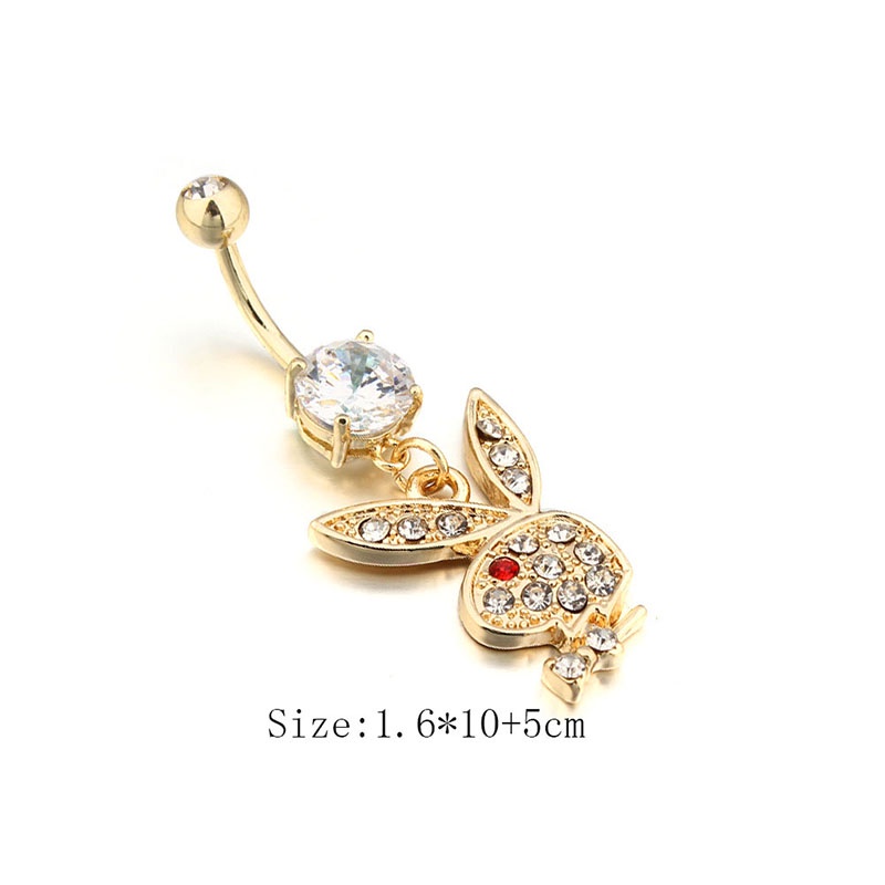 1 Khuyên Rốn Hình Thỏ Hoạt Hình Sáng Tạo Cho Nữ