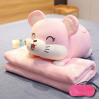Bộ chăn gối văn phòng 2in1 siêu cute - kimpham96