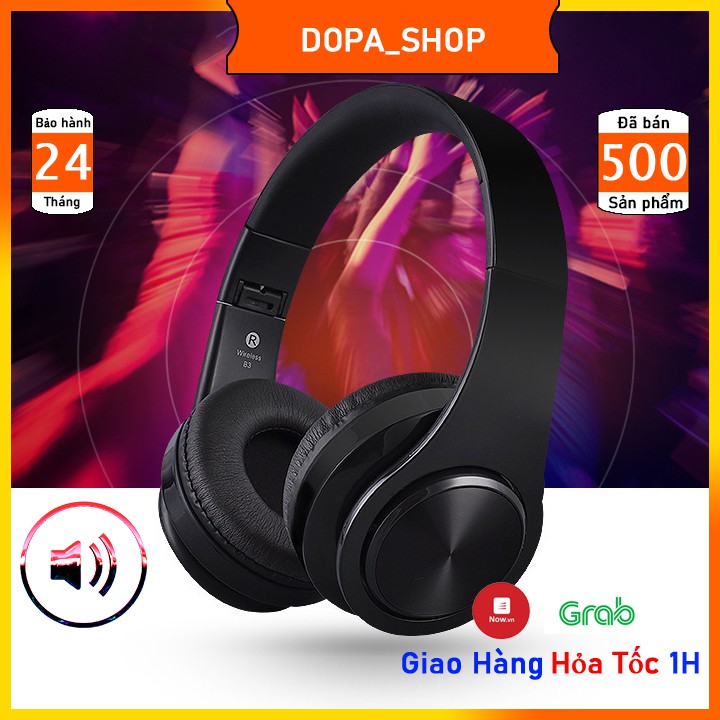 Heaphone bluetooth chụp tai B3, âm thanh sống động bass cực căng - bảo hành 12 tháng.