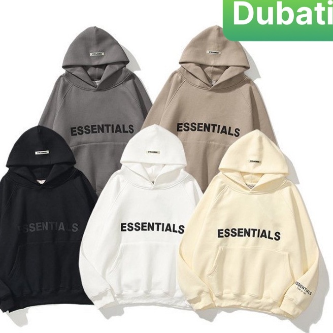 ÁO KHOÁC HOODIE NAM NỮ CHỮ ESSENTIALS PHONG CÁCH HÀN SÀNH ĐIỆU- DUBATI FASHION