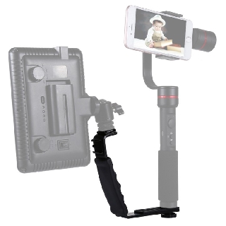 Bracket L gá gắn đèn Led Micro Flash 2 chân hot shoe