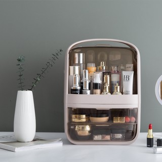 Hộp đựng đồ trang điểm đa năng xách tay cao cấp để bàn - Tủ đựng mỹ phẩm mini nhiều ngăn có nắp đậy(hàng có sẵn)