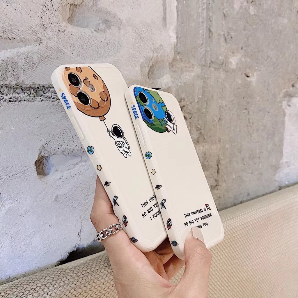 Ốp điện thoại in hình phi hành gia cho Iphone12/12promax/12mini/11/11pro Max/7plus/Xs Max/X | BigBuy360 - bigbuy360.vn