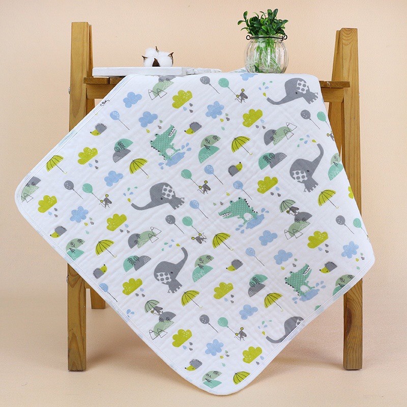 Lót Chống Thấm/Lót Thay Bỉm Sợi Tre Muslin Cho Bé Sơ Sinh 50x70cm Babibu - LCTM