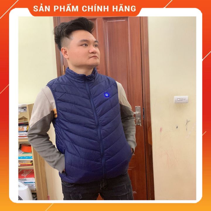 Áo Sưởi Ấm Nhật Bản 9 Điểm Nóng, Bộ Áo Sưởi Ám Mấu 2021, Sản Phẩm Áo Phao Ghi Lê Có Chế Độ Sưởi Ấm