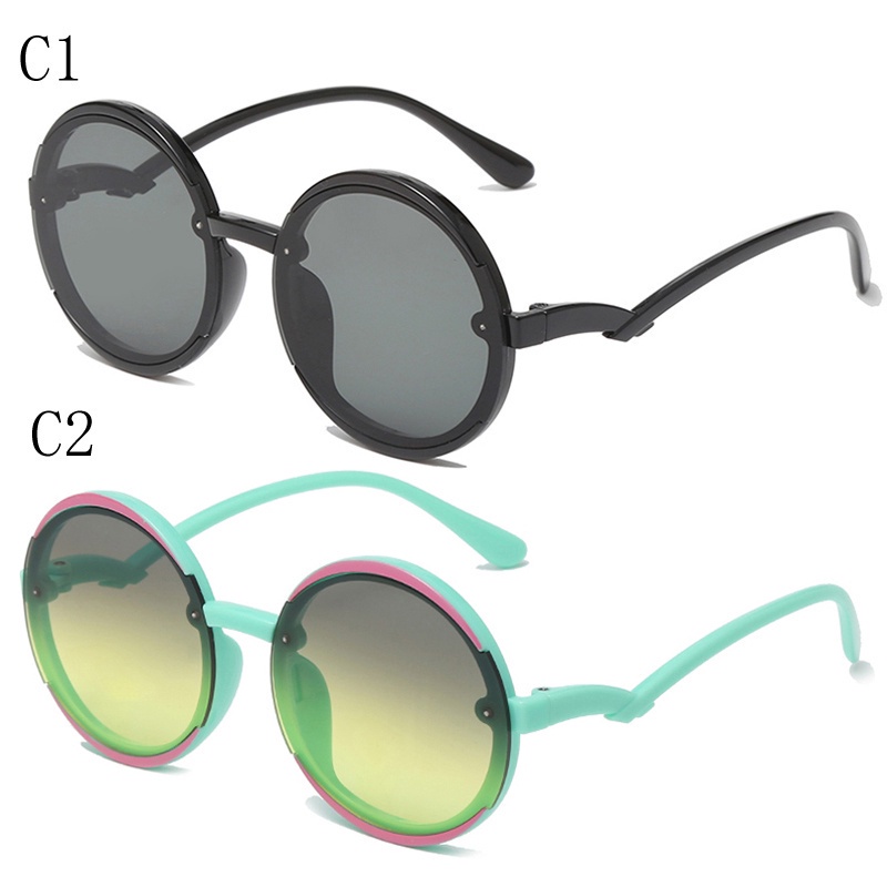 Kính Mát Gọng Tròn Chống Tia UV Thời Trang Hàn Quốc Cho Bé